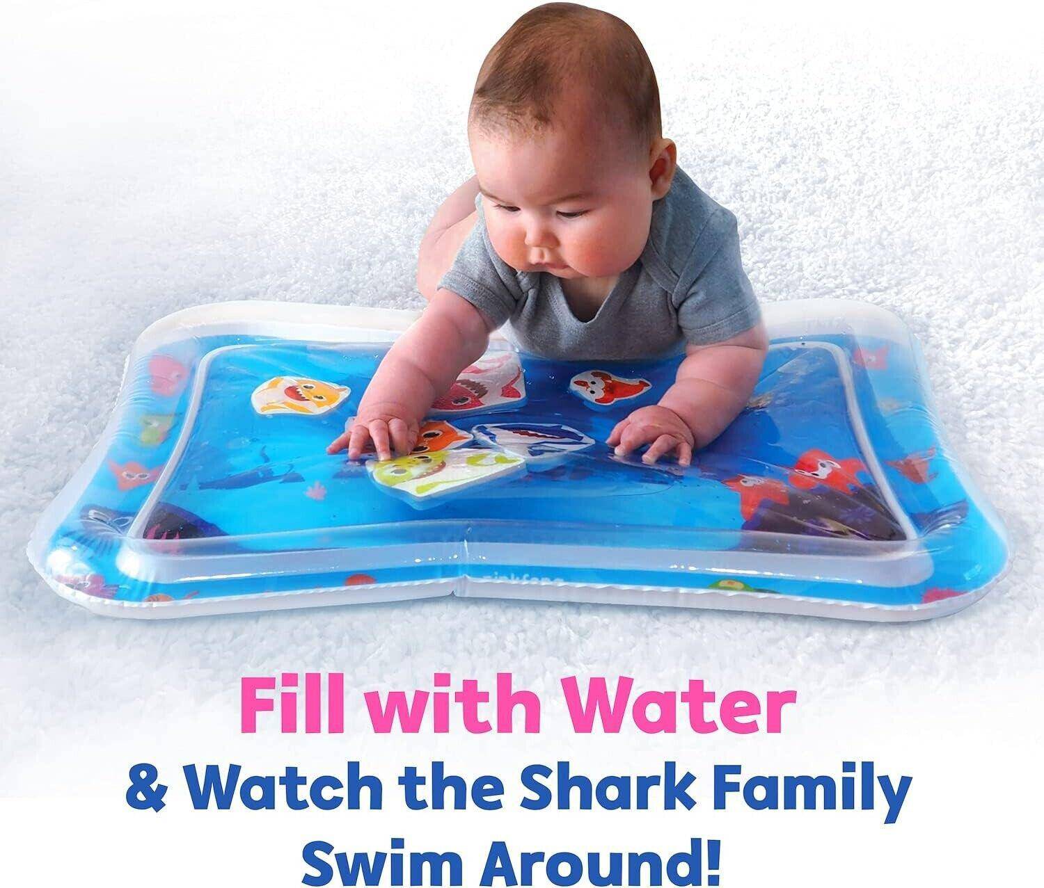 Tummy Time Water Filled Baby Play Mat Pink Fong Baby Shark Undersea Curiosity