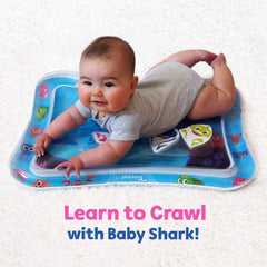 Tummy Time Water Filled Baby Play Mat Pink Fong Baby Shark Undersea Curiosity