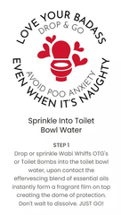 Wabi Whiffs Toilet Bombs Bathroom Deodorizer Fizzing Love Bombs 60 Ct