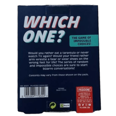 Which One? The Game of Impossible Choices Family Fun Game Night - 50 Cards