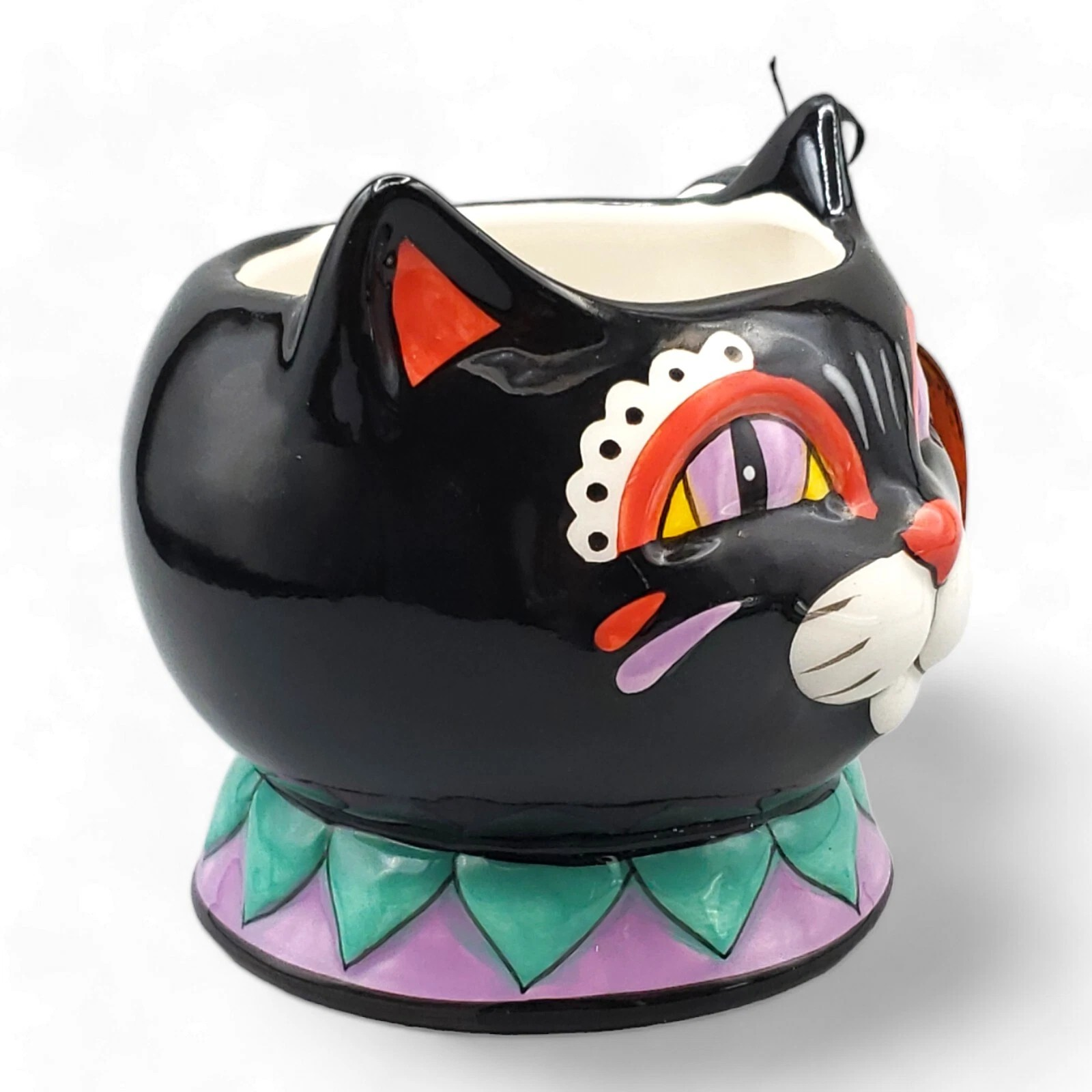 Whimsical Black Cat Mug