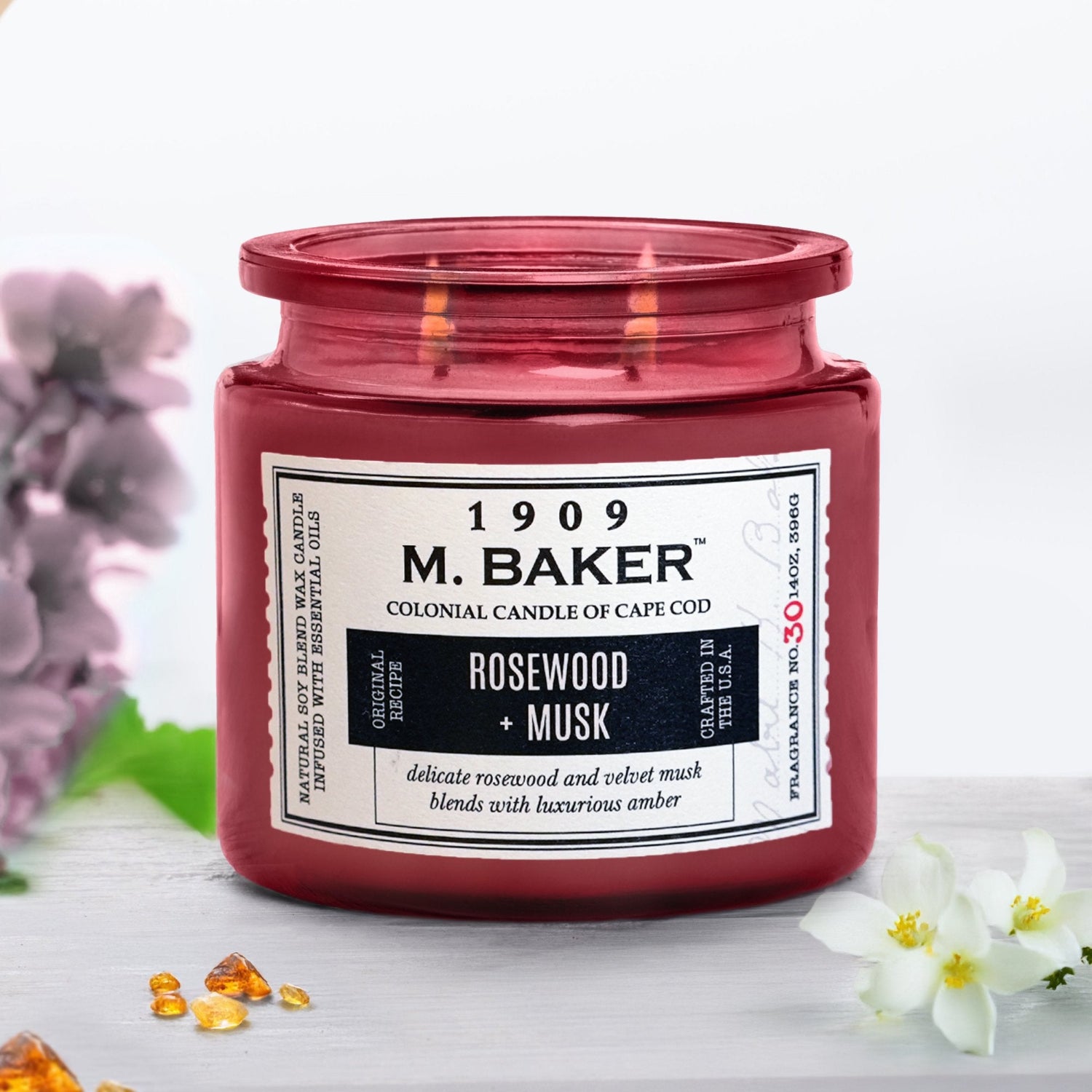 White Rosewood & Musk Candle