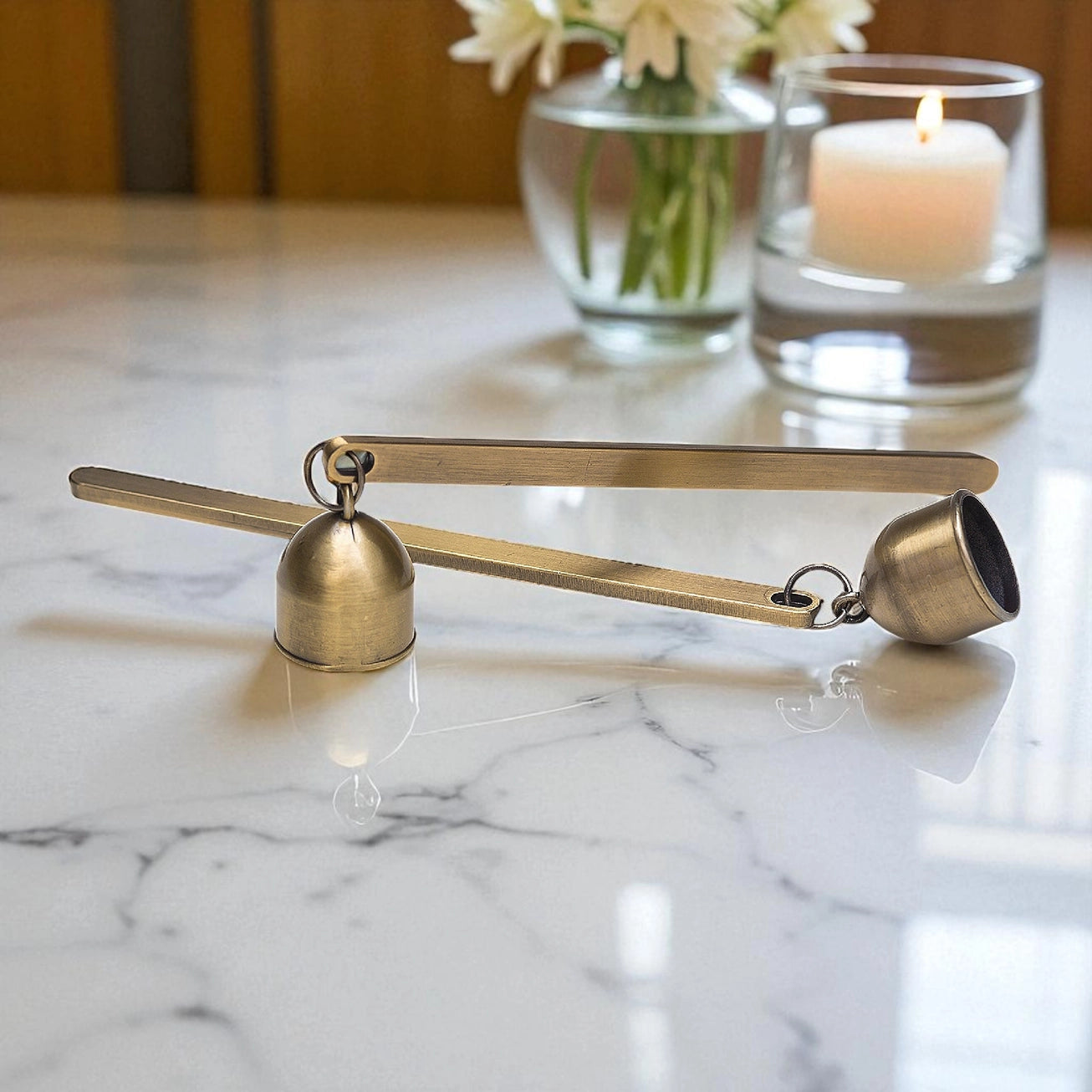 Wickman | Candle Snuffer | Antique Brass