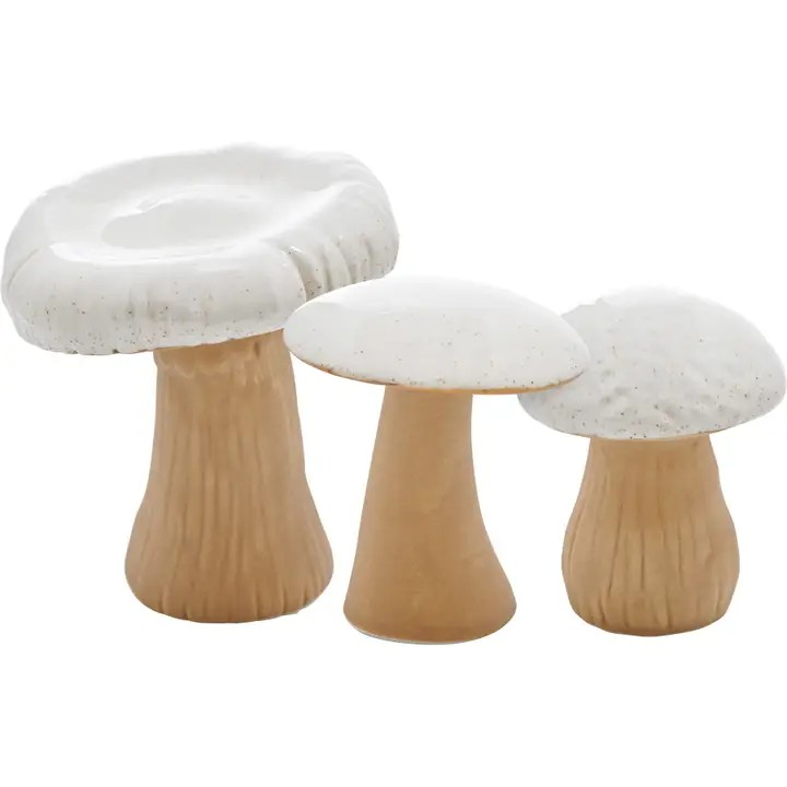 Wild Mushrooms Figurine Set