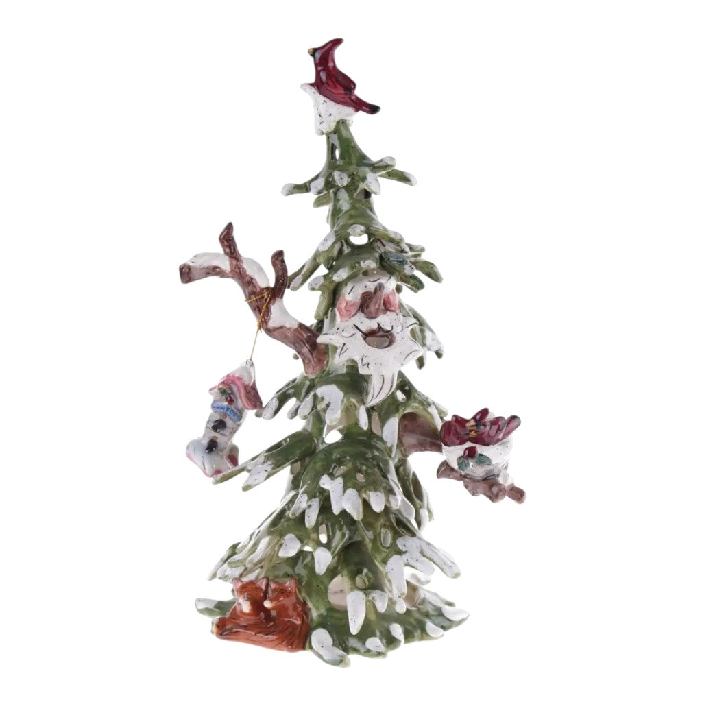 Woodland Comfort Winter Tree Candle House