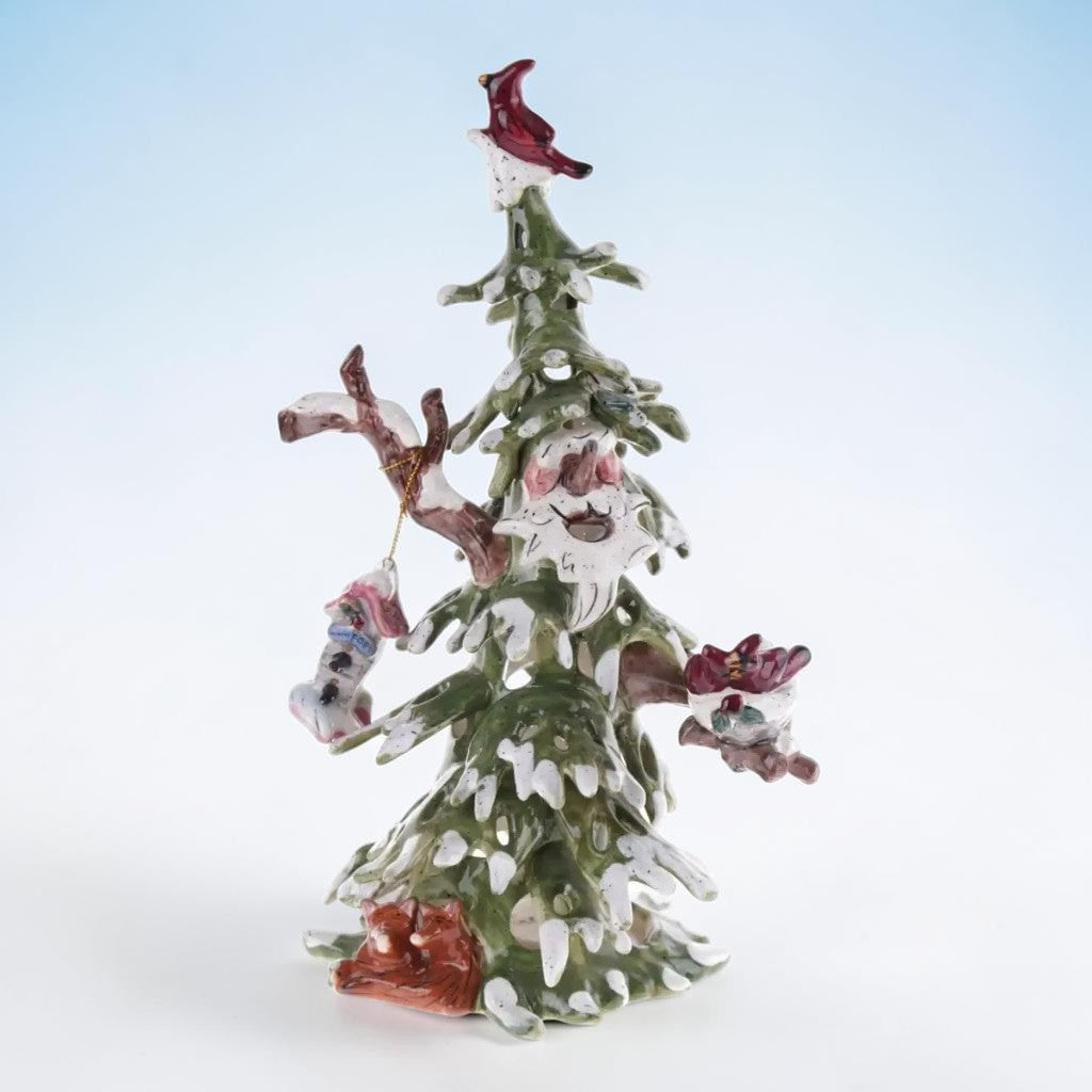 Woodland Comfort Winter Tree Candle House
