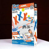 ZIP LINX Jump Set Game Domino Play With Jumping Action High Flying 46 Pieces