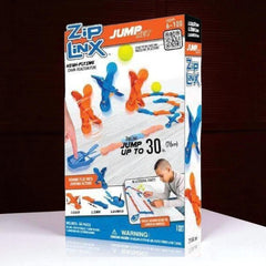 ZIP LINX Jump Set Game Domino Play With Jumping Action High Flying 46 Pieces