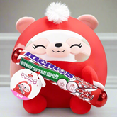 Zuru Snackles Amy Sloth 14" Plush Holding Mentos Candy Cane Winter Christmas