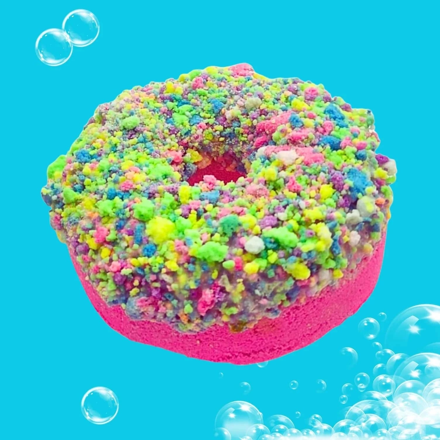 garb2ART Donut Bath Bomb Collection | Fun & Fruity Scented Bath Fizzies