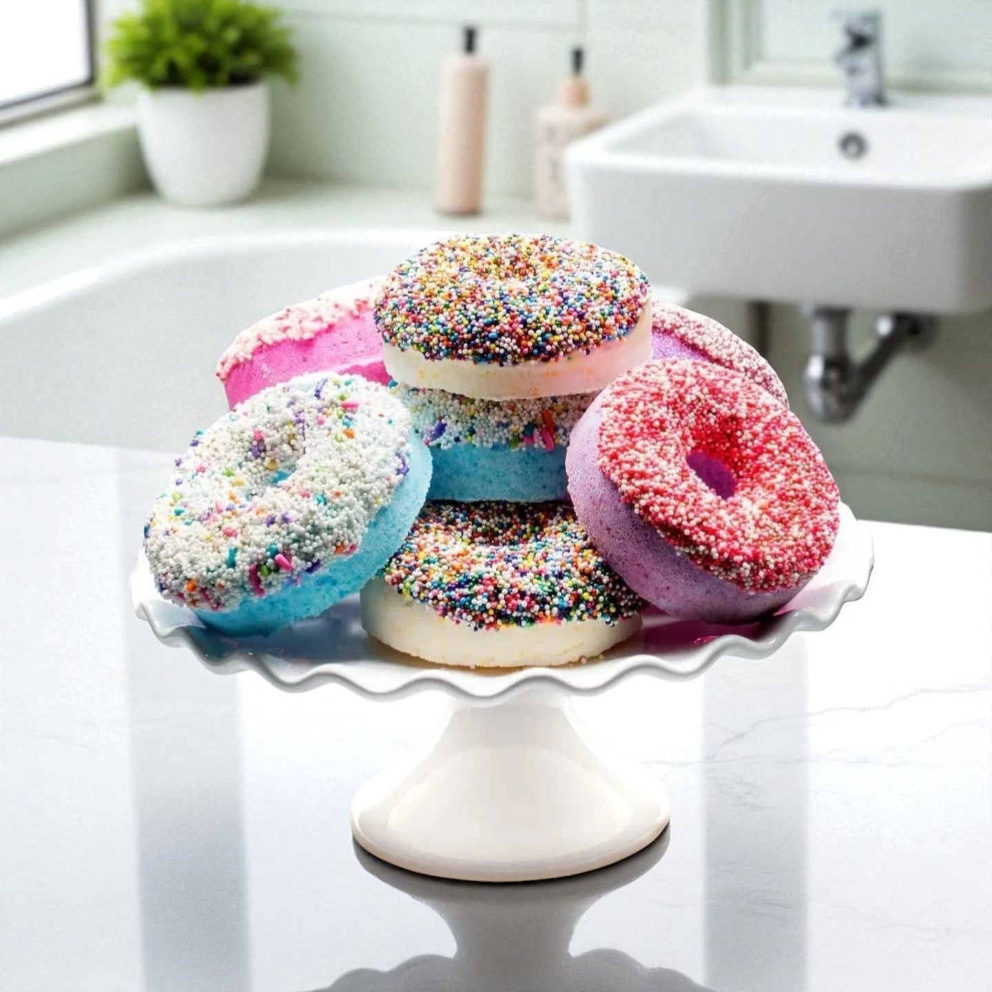 garb2ART Donut Bath Bomb Collection | Fun & Fruity Scented Bath Fizzies