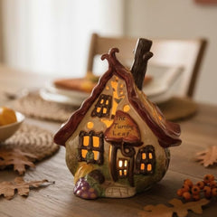 Thanksgiving Candle House | The Turning Leaf