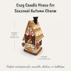 Autumn Cottage Candle House