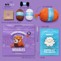The Woobles Extra Squeezy Beginner Crochet Kit | Soli the Red Panda