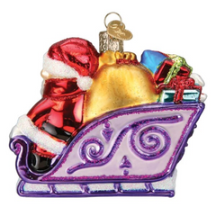 Old World Christmas Santa and Friends Glass Ornament