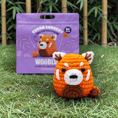 The Woobles Extra Squeezy Beginner Crochet Kit | Soli the Red Panda