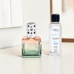 Ice Cube Peach & Green Lamp Gift Set by Maison Berger