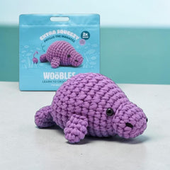 The Woobles Extra Squeezy Beginner Crochet Kit | Phyllis the Manatee