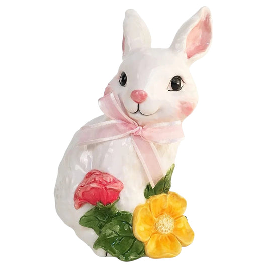 Blue Sky Clayworks Ceramic Blossom Valley Brin Bunny Figurine