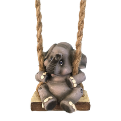 Baby Elephant Garden Figurine Hanging Decor