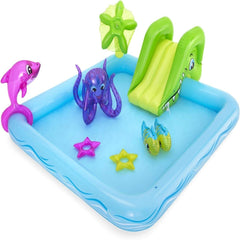 Bestway H2O Go Fantastic Aquarium Play Center Pool Set Slide Sprinkler Ages 2+