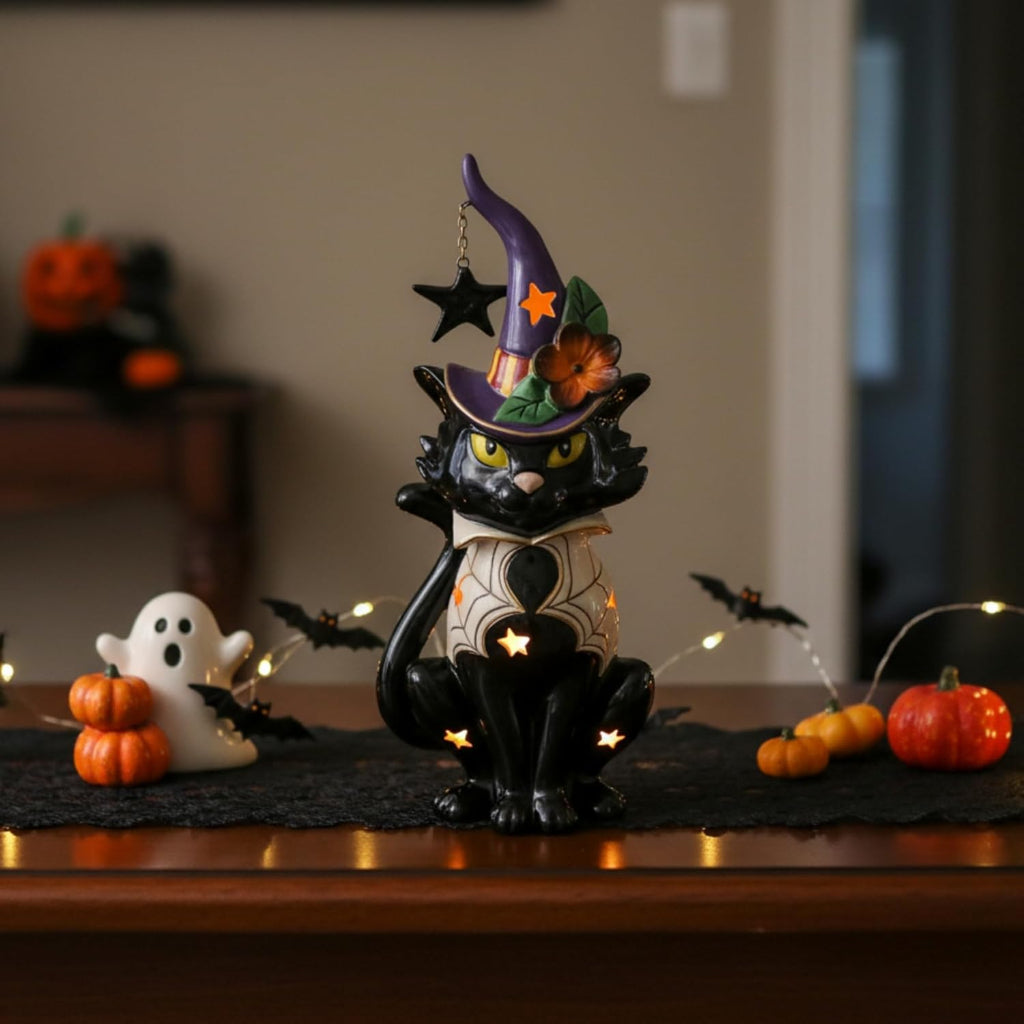 Black Cat Tealight Holder