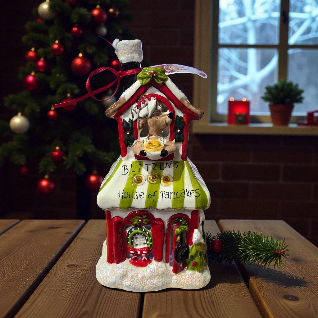 Blitzen's House of Pancakes Tealight Holder Candle House