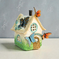 Blue Sky Clayworks Butterfly Candle House