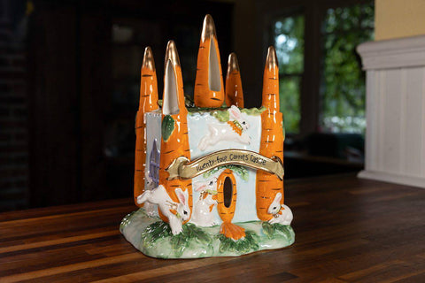 Blue Sky Clayworks Carrot Castle Candle House Candle Holder, Spring, Gift, Tabletops - Sammi's Attic