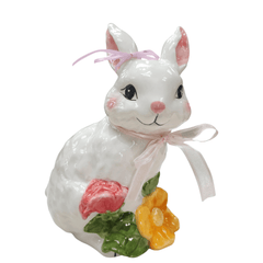 Blue Sky Clayworks Ceramic Blossom Valley Brin Bunny Figurine
