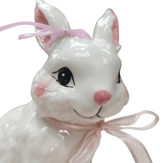 Blue Sky Clayworks Ceramic Blossom Valley Brin Bunny Figurine - Sammi's Attic