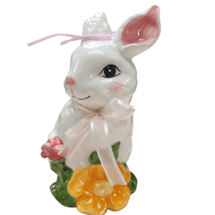 Blue Sky Clayworks Ceramic Blossom Valley Brin Bunny Figurine
