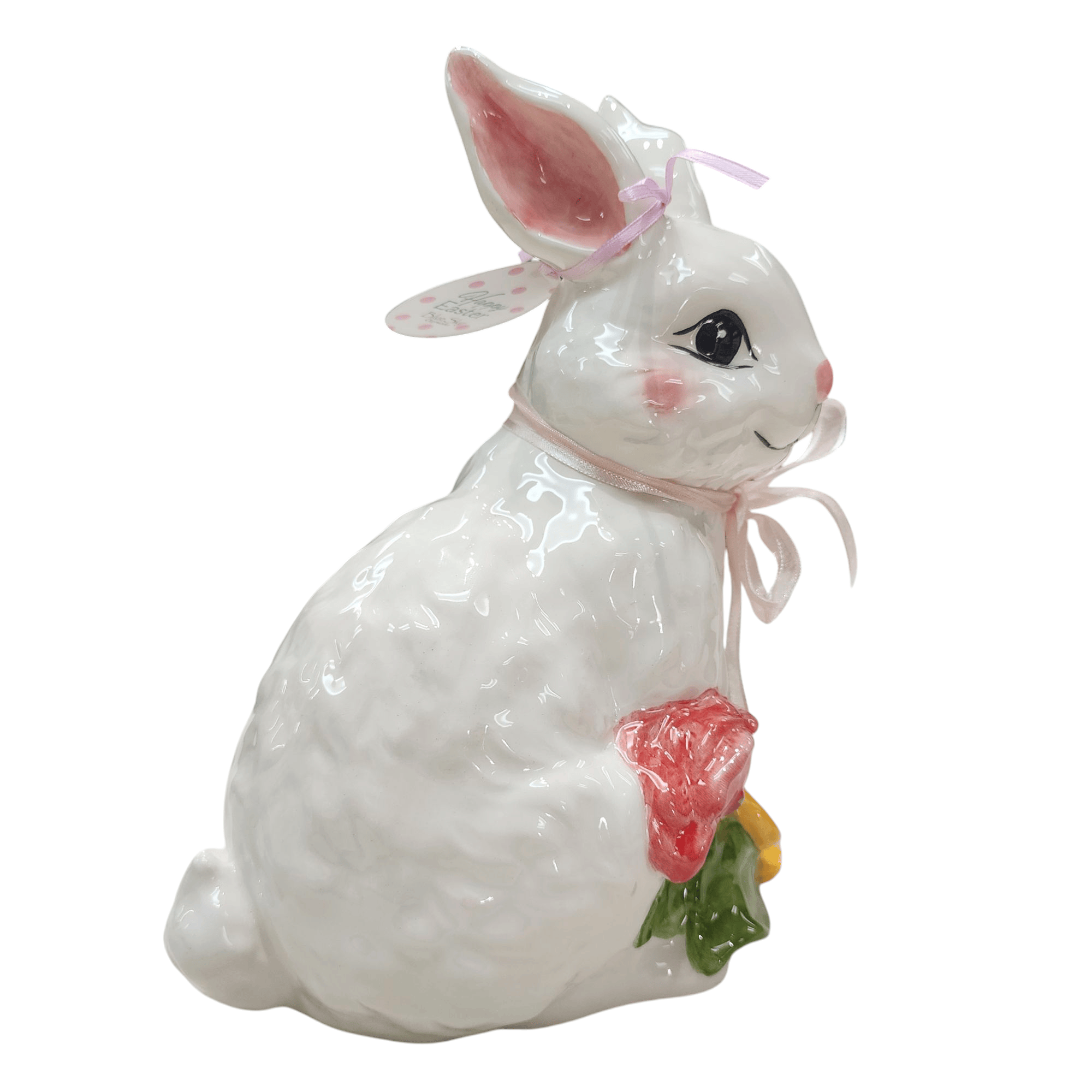 Blue Sky Clayworks Ceramic Blossom Valley Brin Bunny Figurine