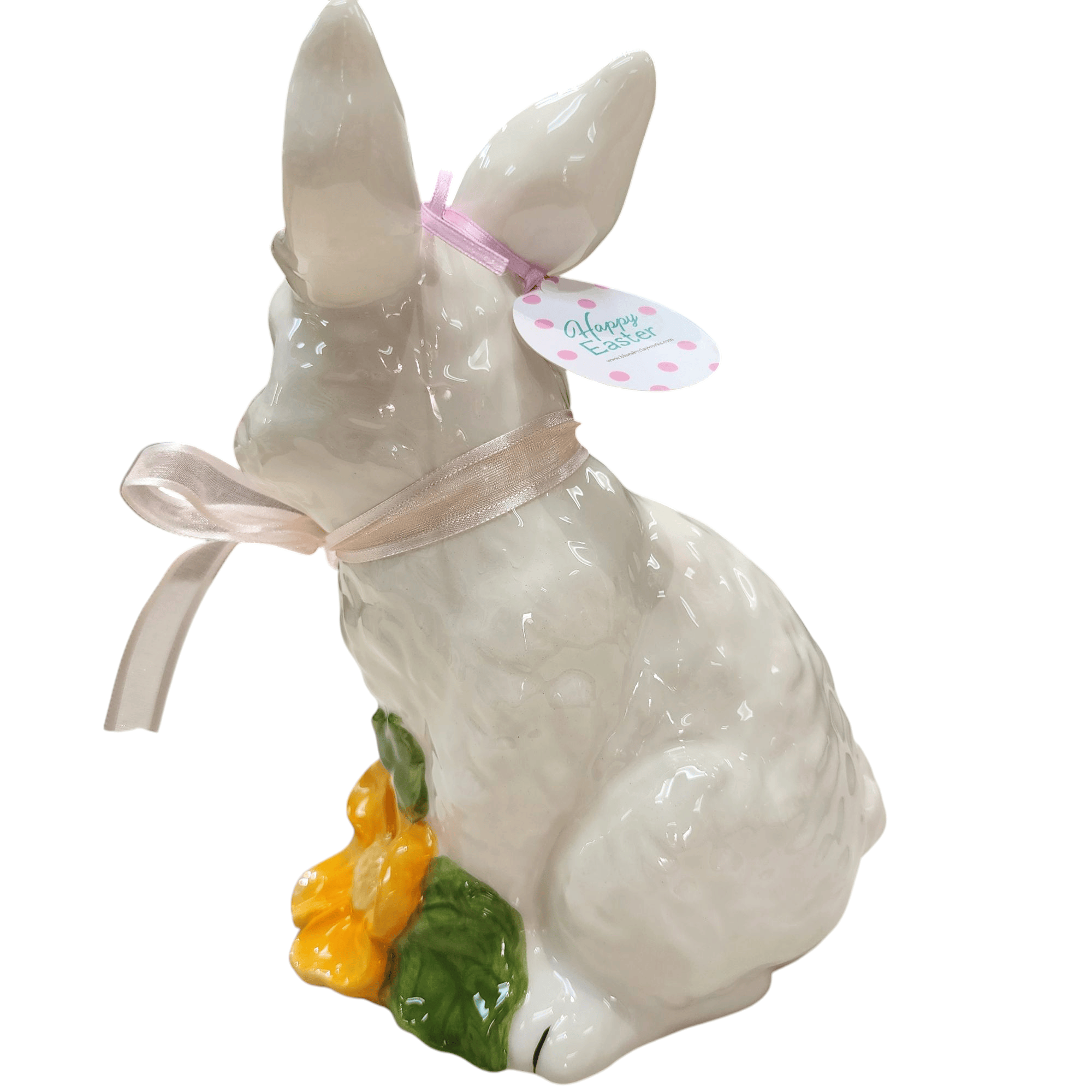 Blue Sky Clayworks Ceramic Blossom Valley Brin Bunny Figurine