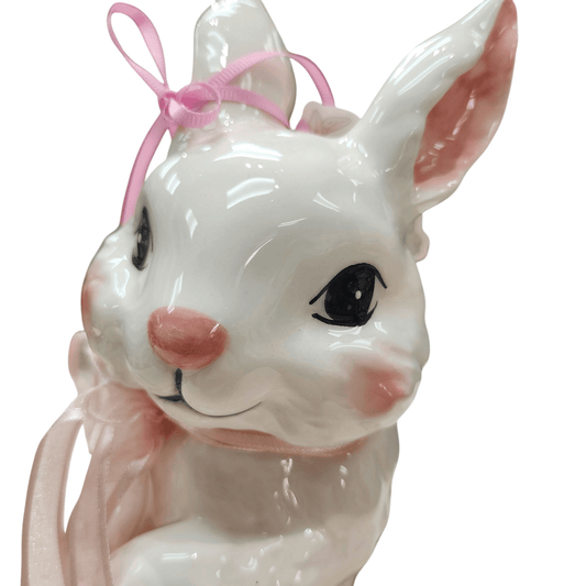 Blue Sky Clayworks Ceramic Blossom Valley Chet Bunny Figurine - Sammi's Attic