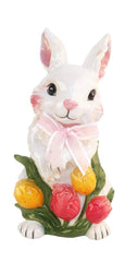 Blue Sky Clayworks Ceramic Blossom Valley Chet Bunny Figurine