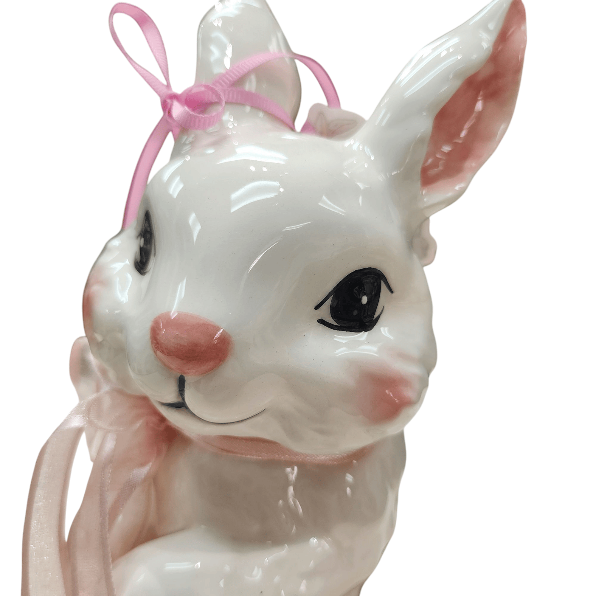 Blue Sky Clayworks Ceramic Blossom Valley Chet Bunny Figurine