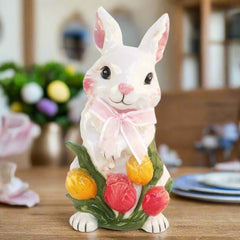 Blue Sky Clayworks Ceramic Blossom Valley Chet Bunny Figurine