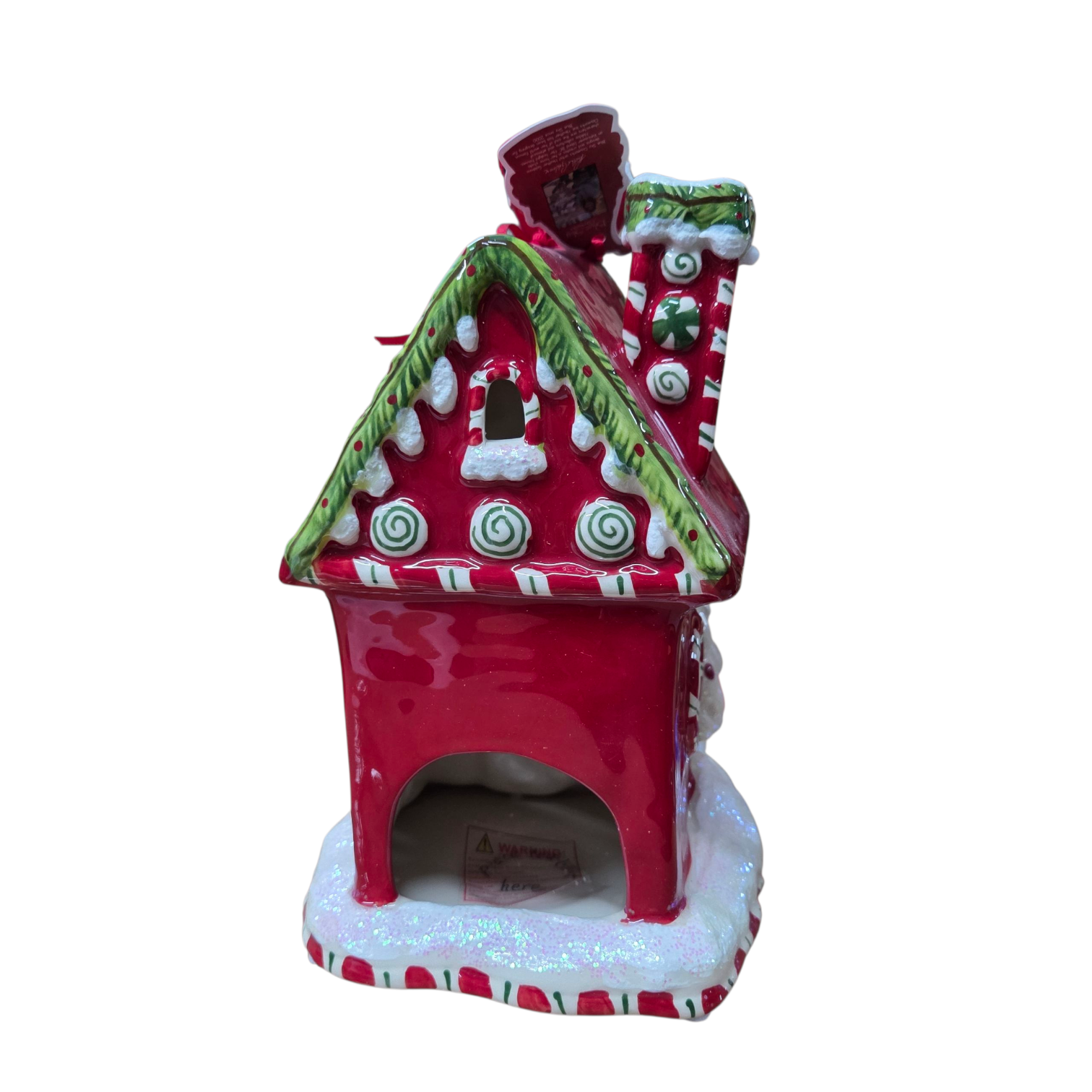 Blue Sky Clayworks Christmas Candy Cane Inn Candle House