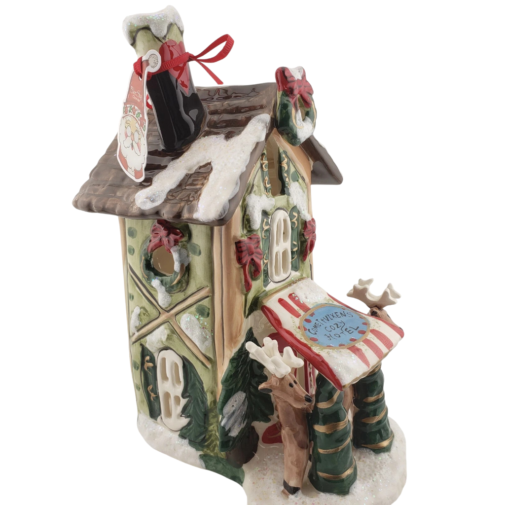 Blue Sky Clayworks Comet & Vixen's Cozy Hotel Candle House