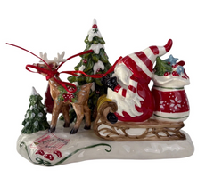 Blue Sky Clayworks Gnomeville Shopping Tealight Holder