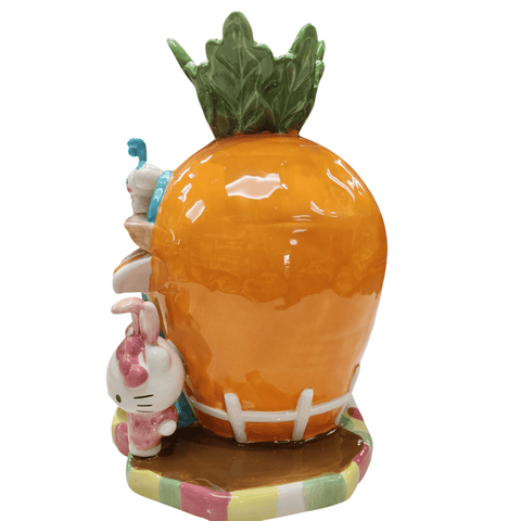 Blue Sky Clayworks Hello Kitty and Friends Carrot Candle Holder House, Home & Kitchen Accessories, Ceramic, 24434 - Sammi's Attic
