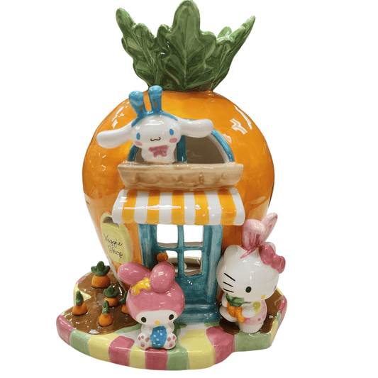 Blue Sky Clayworks Hello Kitty and Friends Carrot Candle Holder House, Home & Kitchen Accessories, Ceramic, 24434 - Sammi's Attic