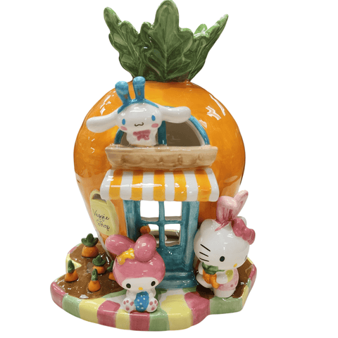 Blue Sky Clayworks Hello Kitty and Friends Carrot Candle Holder House, Home & Kitchen Accessories, Ceramic, 24434 - Sammi's Attic