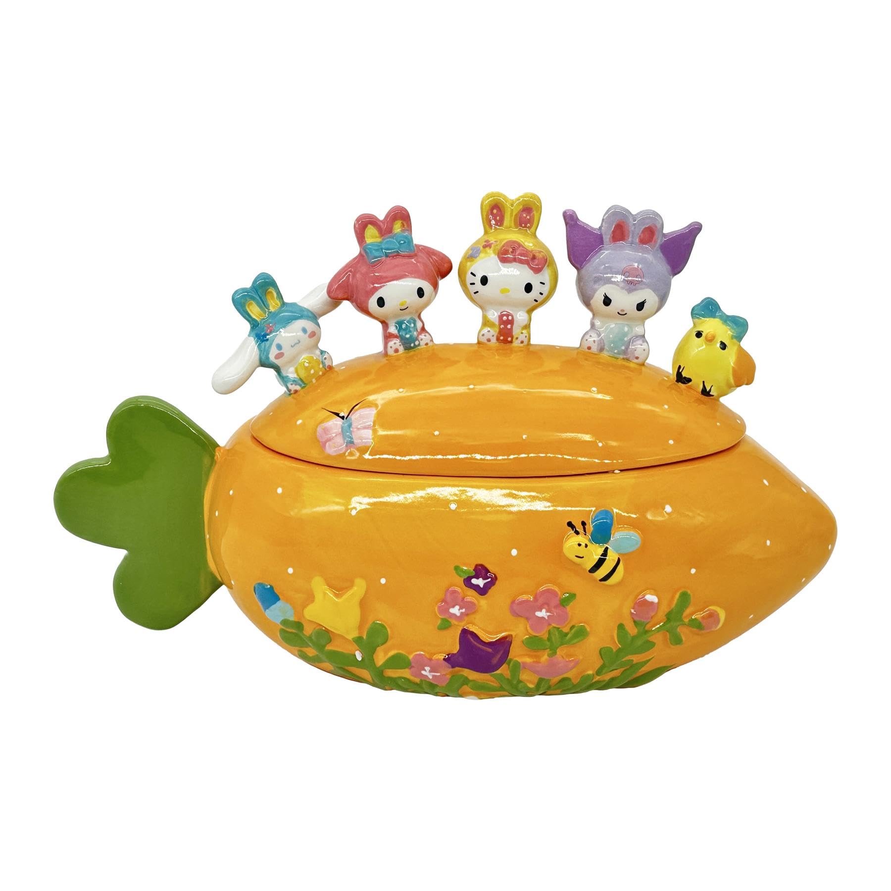 Blue Sky Clayworks Hello Kitty and Friends Easter Candy Bowl, Home & Kitchen Accessories, Ceramic, 23272 - Sammi's Attic