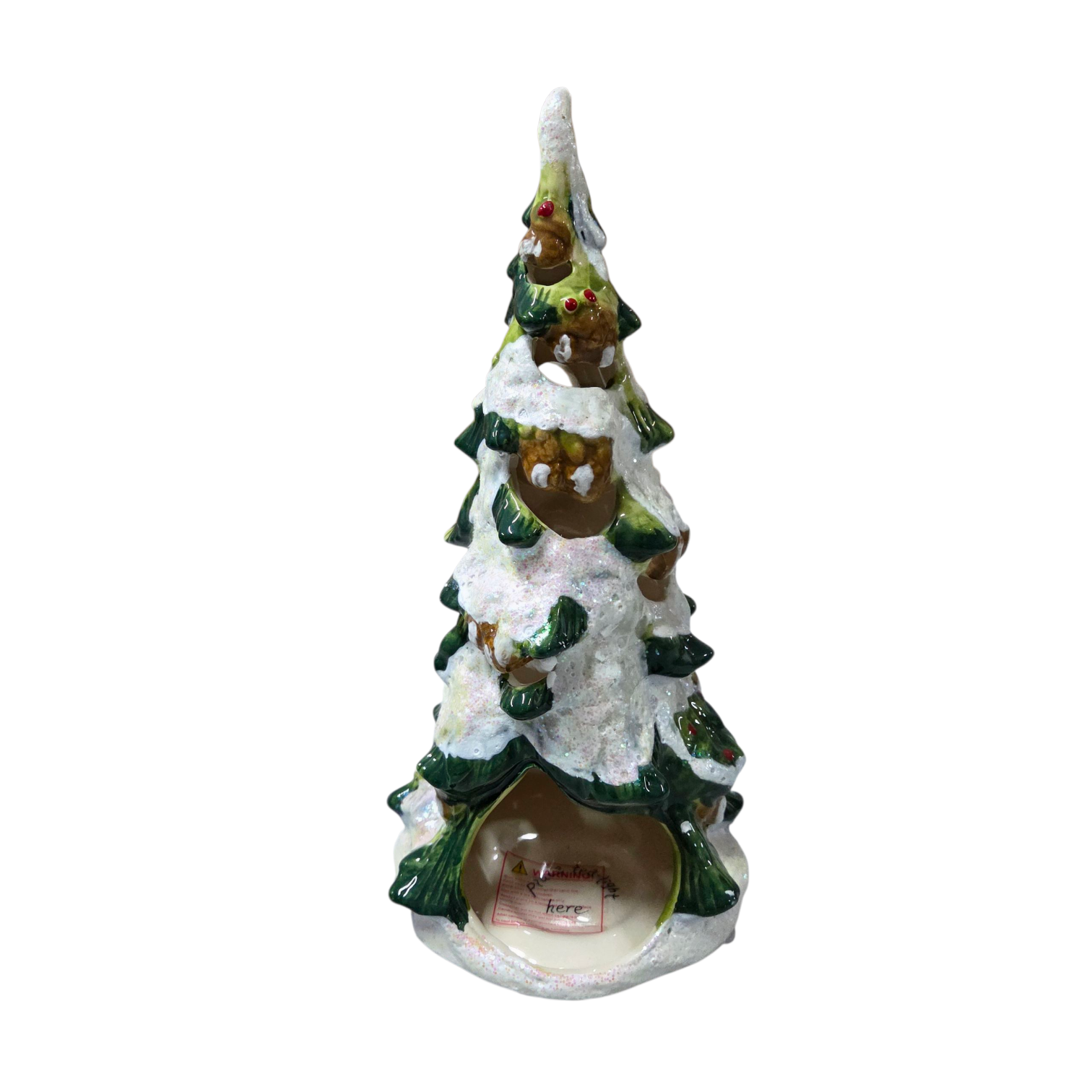 Blue Sky Clayworks Snowtree Tealight Holder Candle House