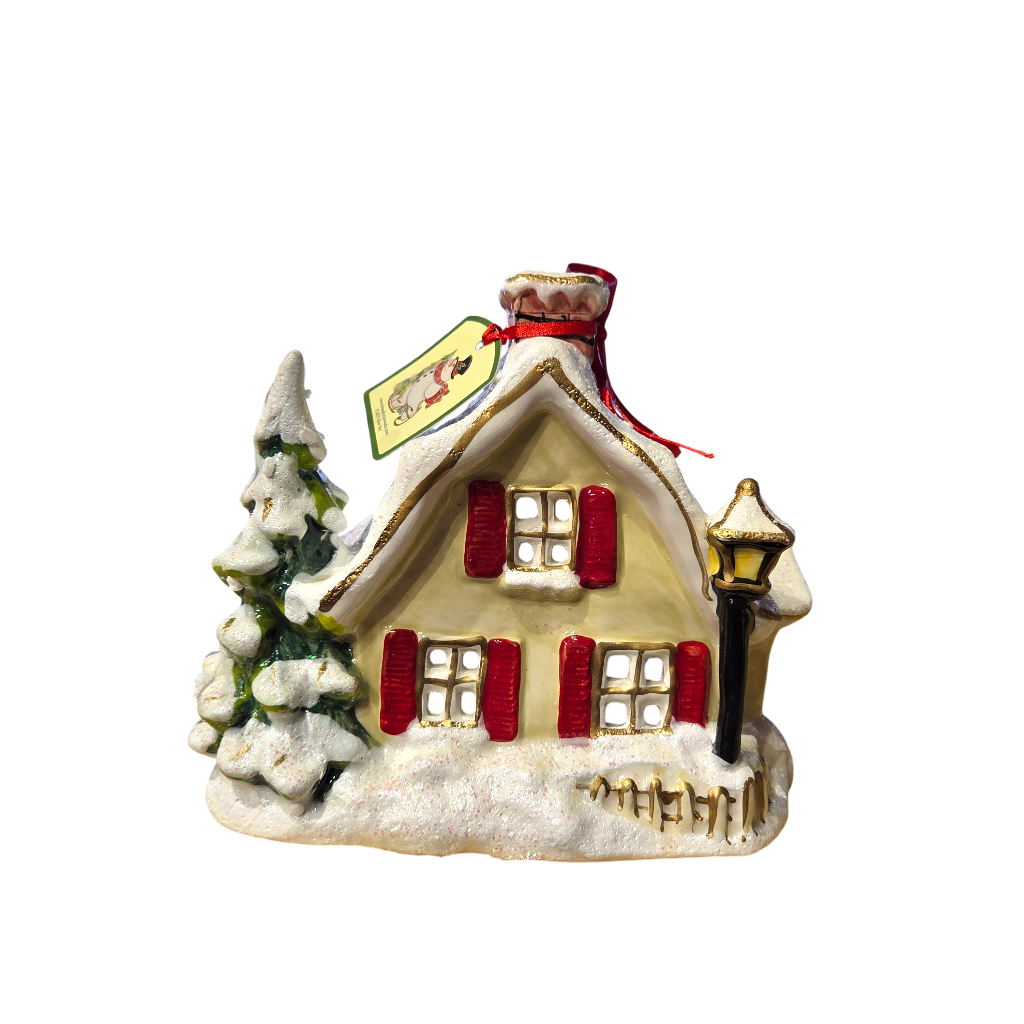 Blue Sky Clayworks Snowy Candle House
