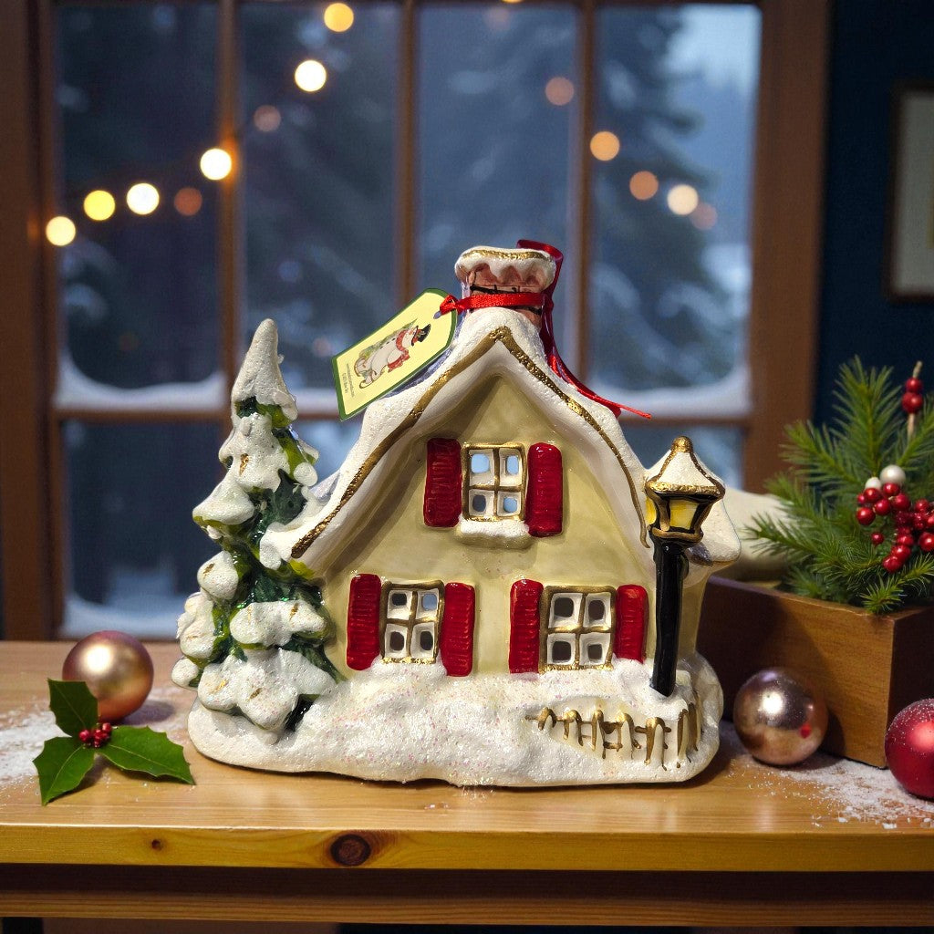 Blue Sky Clayworks Snowy Candle House