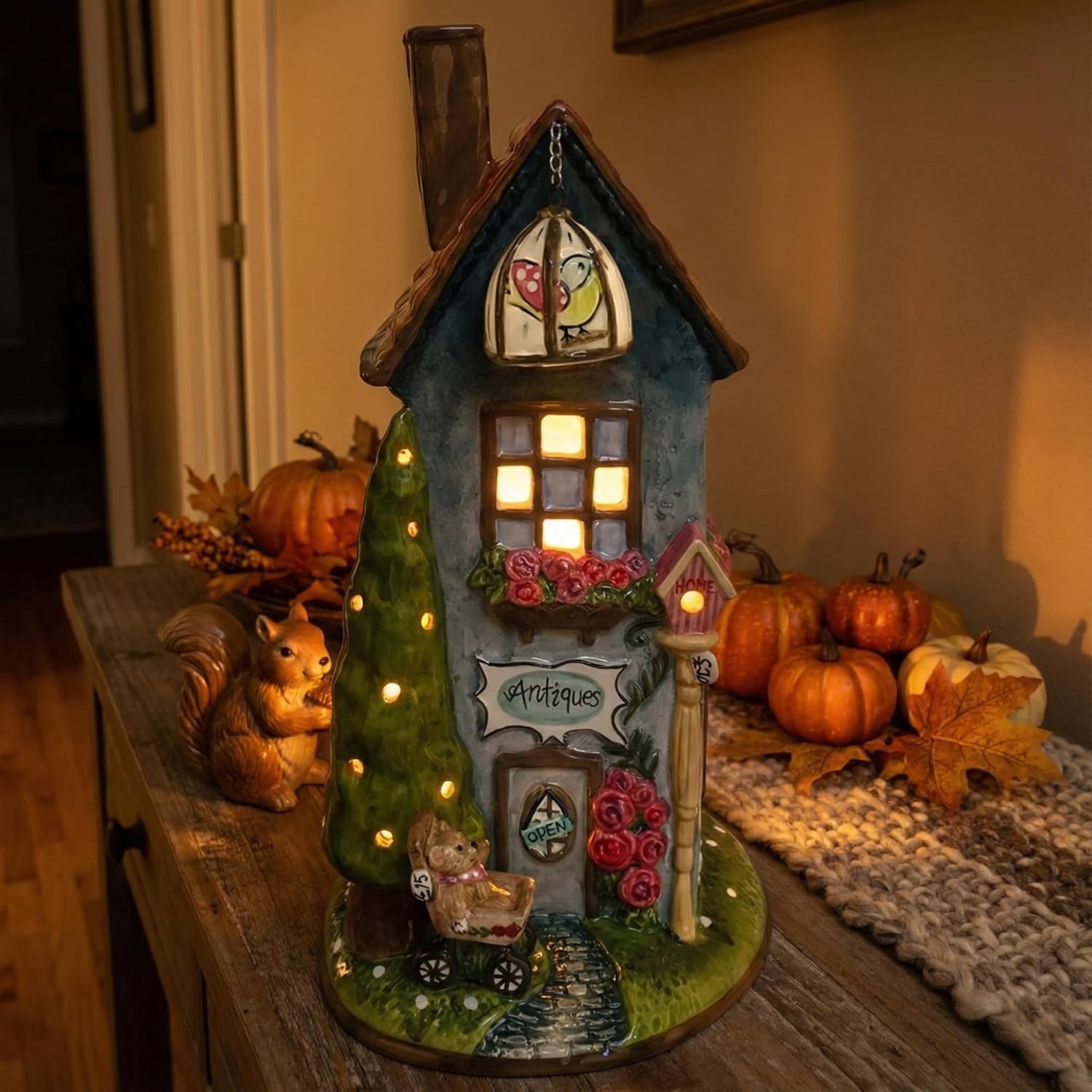 Blue Sky Clayworks Spring Cottage Candle House