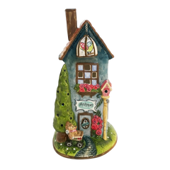 Blue Sky Clayworks Spring Cottage Candle House
